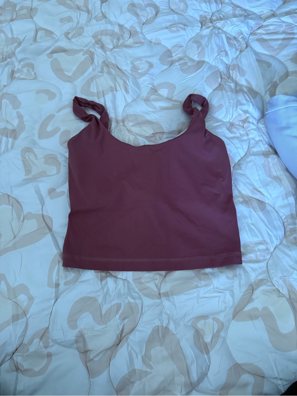 Avia Burgundy Crop Camisole Tank